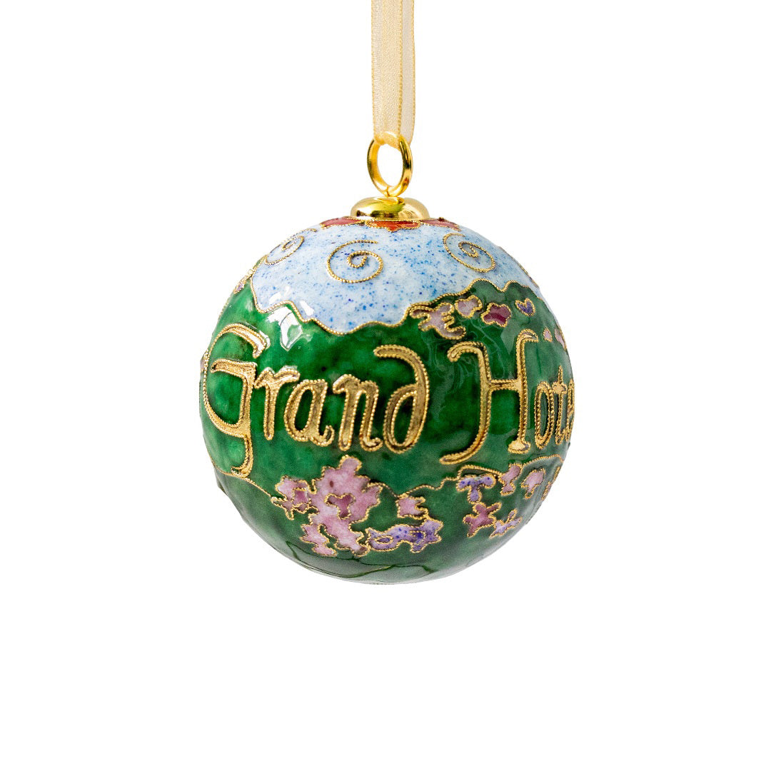 Ornament - Cloisonne Hotel with Lilacs