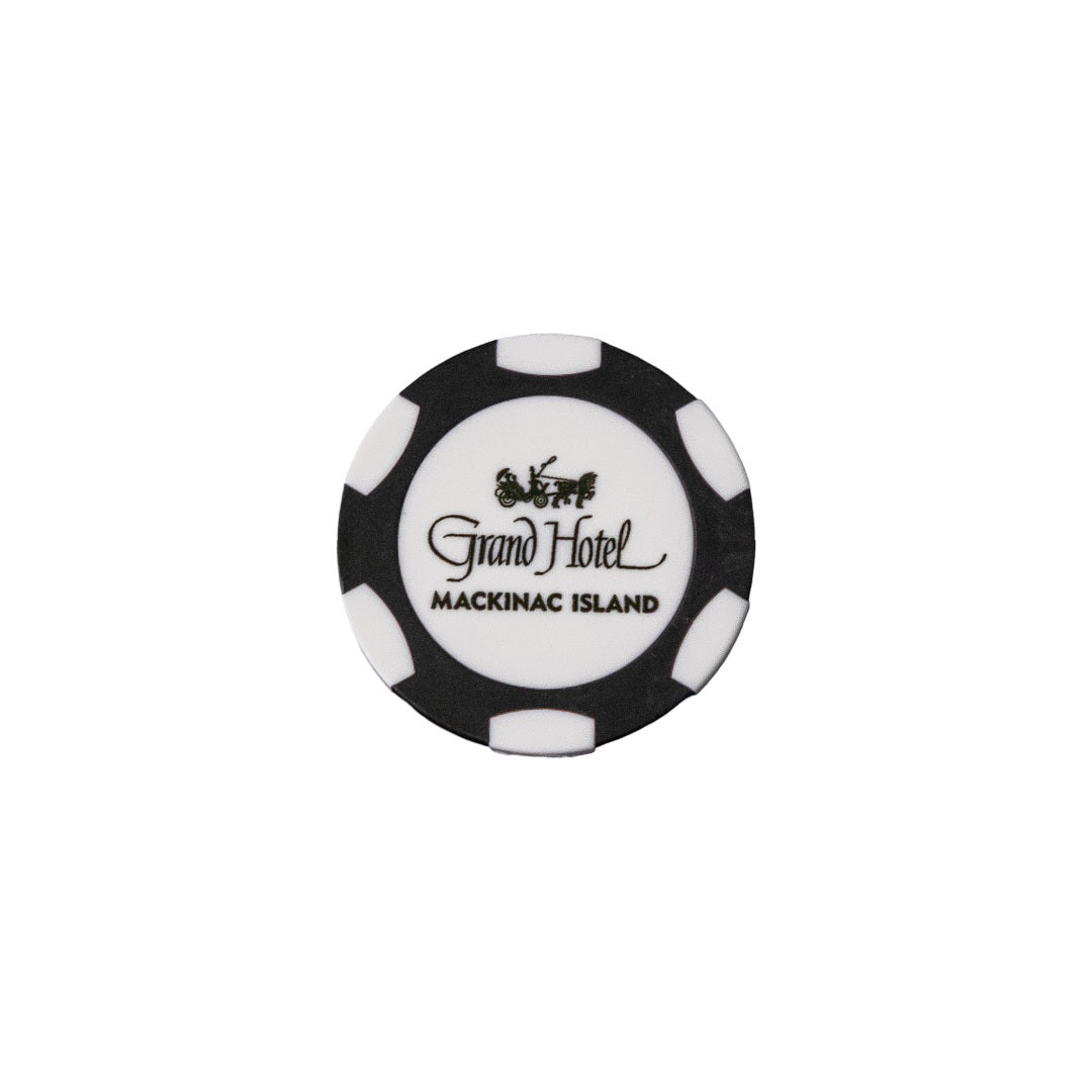 Poker Chip - Black and White