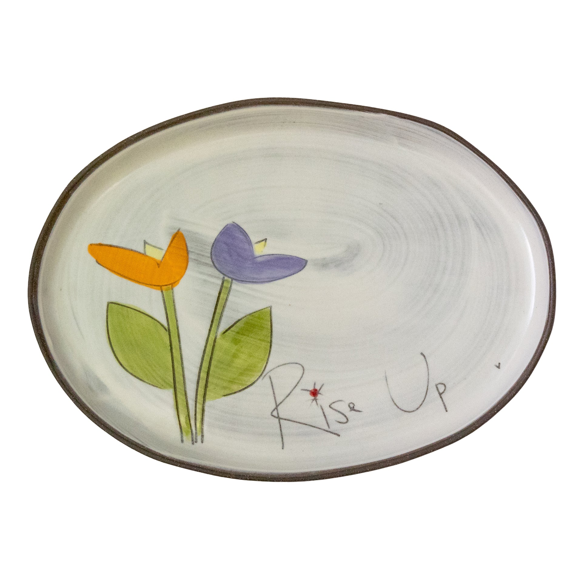 Tulips Rise Up - Oval Tray