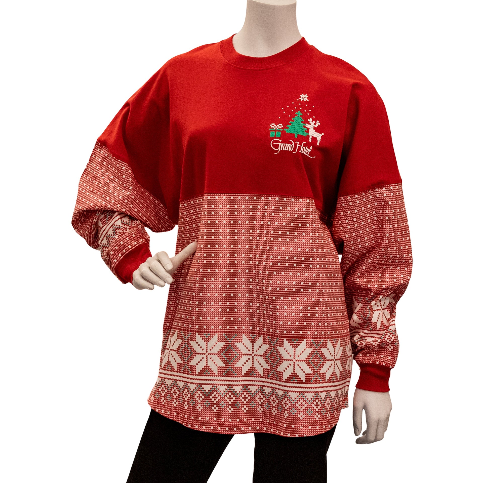 Apparel - Spirit Jersey Christmas Sweater print with Grand Hotel