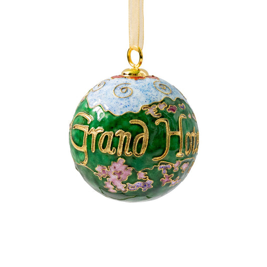 Ornament - Cloisonne Hotel with Lilacs