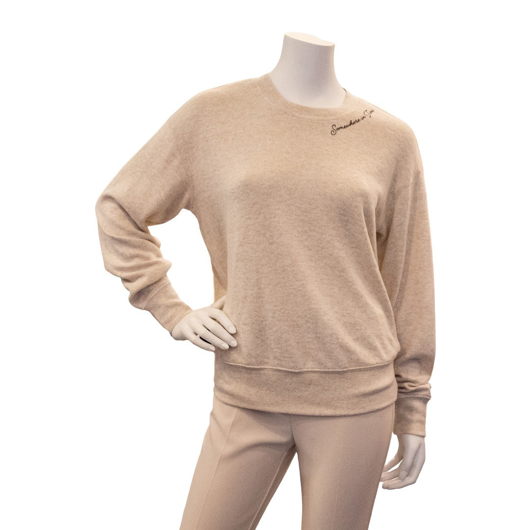 Apparel - Somewhere In Time Luxe Brushed Crew Vanilla Bean