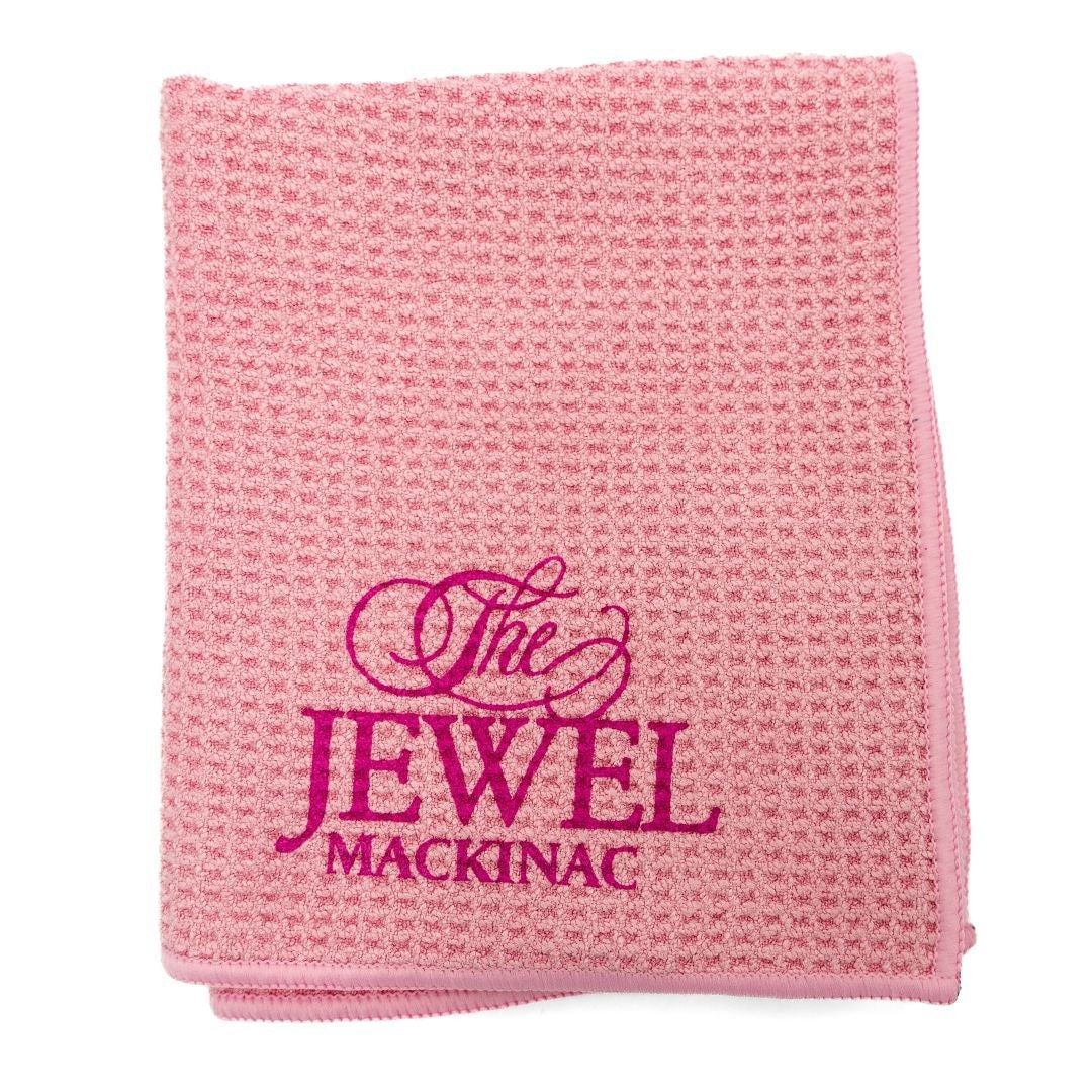 Golf Towel - Mini with Built-in Club Brush and Magnet