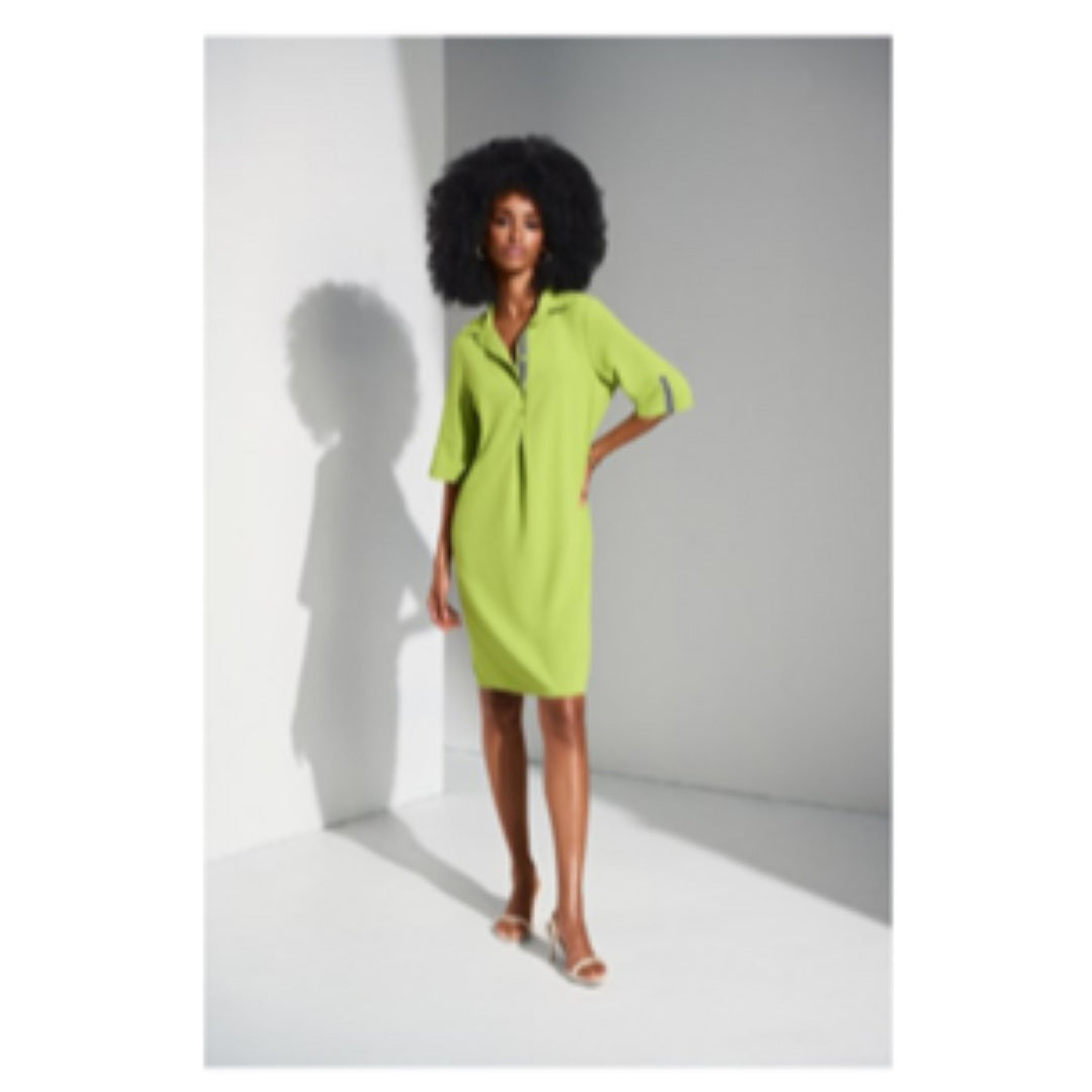 Apparel - Joseph Ribkoff Eggshell Straight Shirt Dress