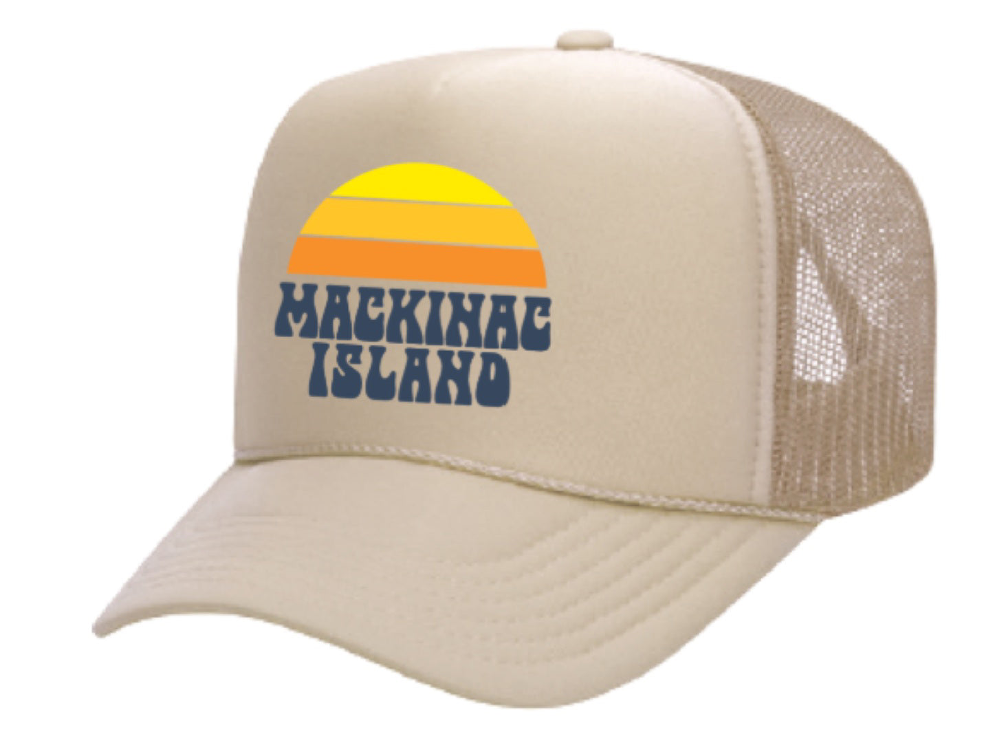 Mackinac Island Cap - Youth Sunshine Foam Trucker