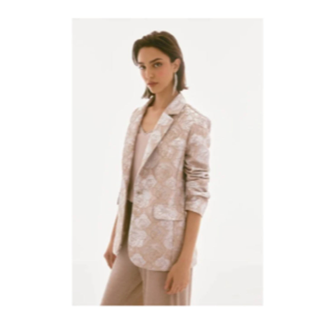 Apparel - Joseph Ribkoff Signature Brocade Floral Print Blazer