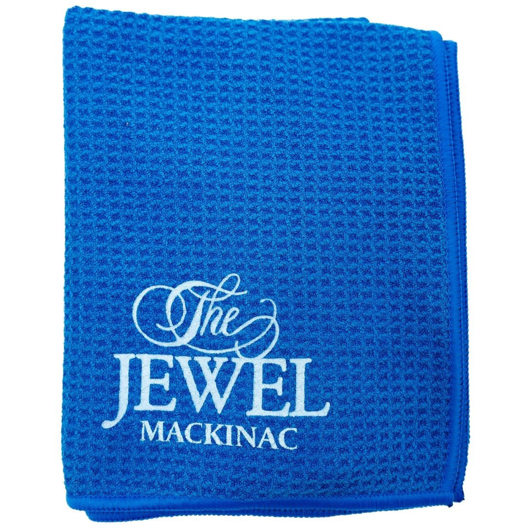 Golf Towel - Mini with Built-in Club Brush and Magnet