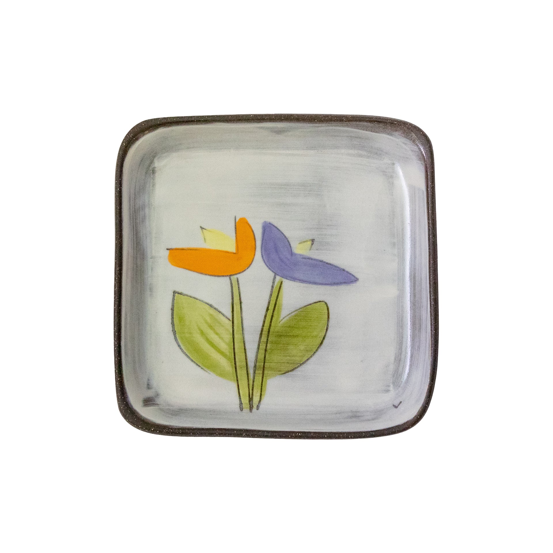 Tulips Rise Up - Square Plate