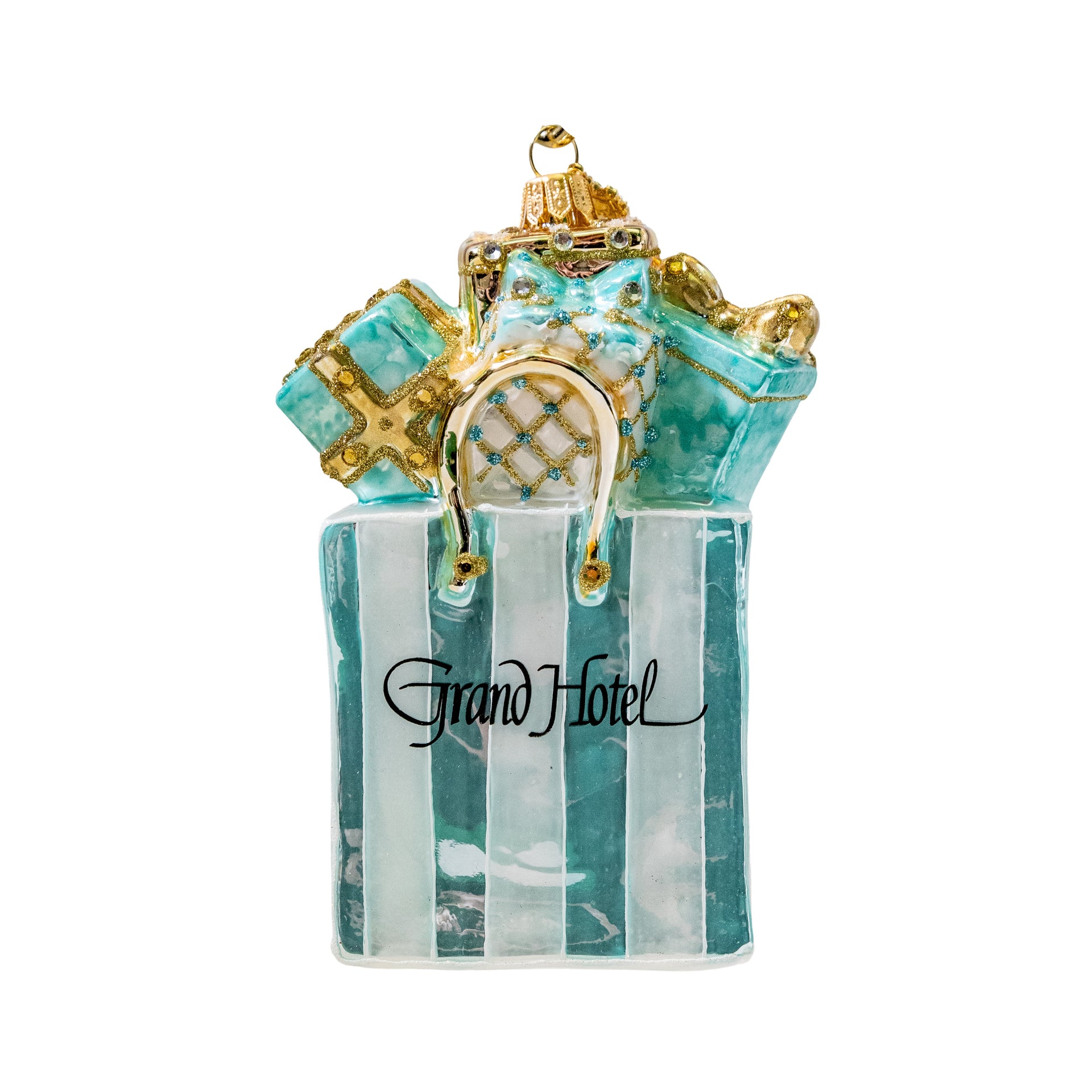 Ornament - Glass Shopping Bag