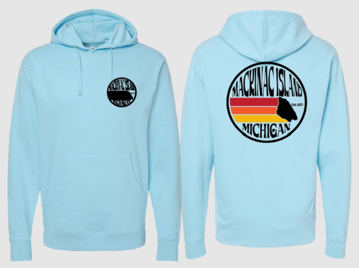 Mackinac Island Apparel - Back Art Hoodie