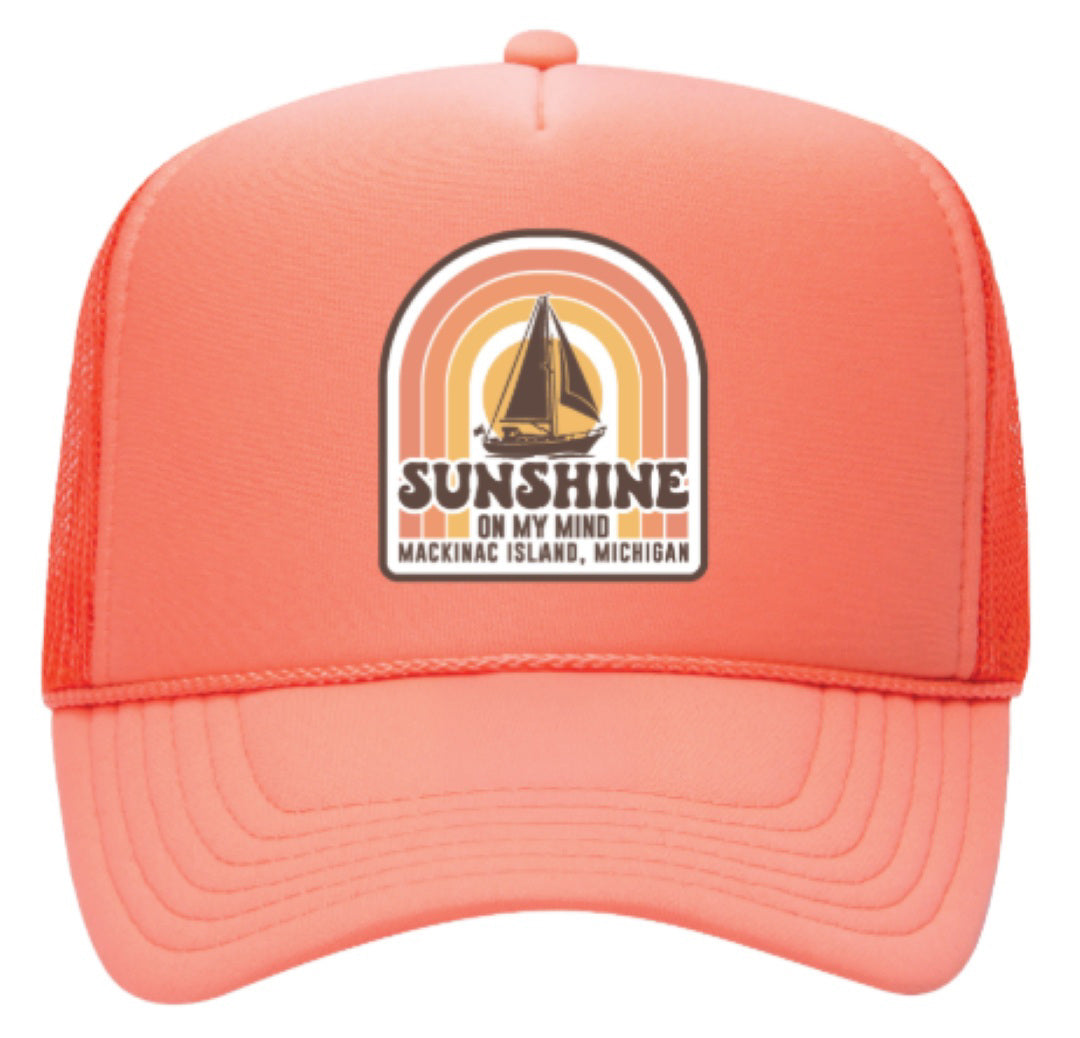 Mackinac Island Cap - Women's Sunshine Foam Trucker