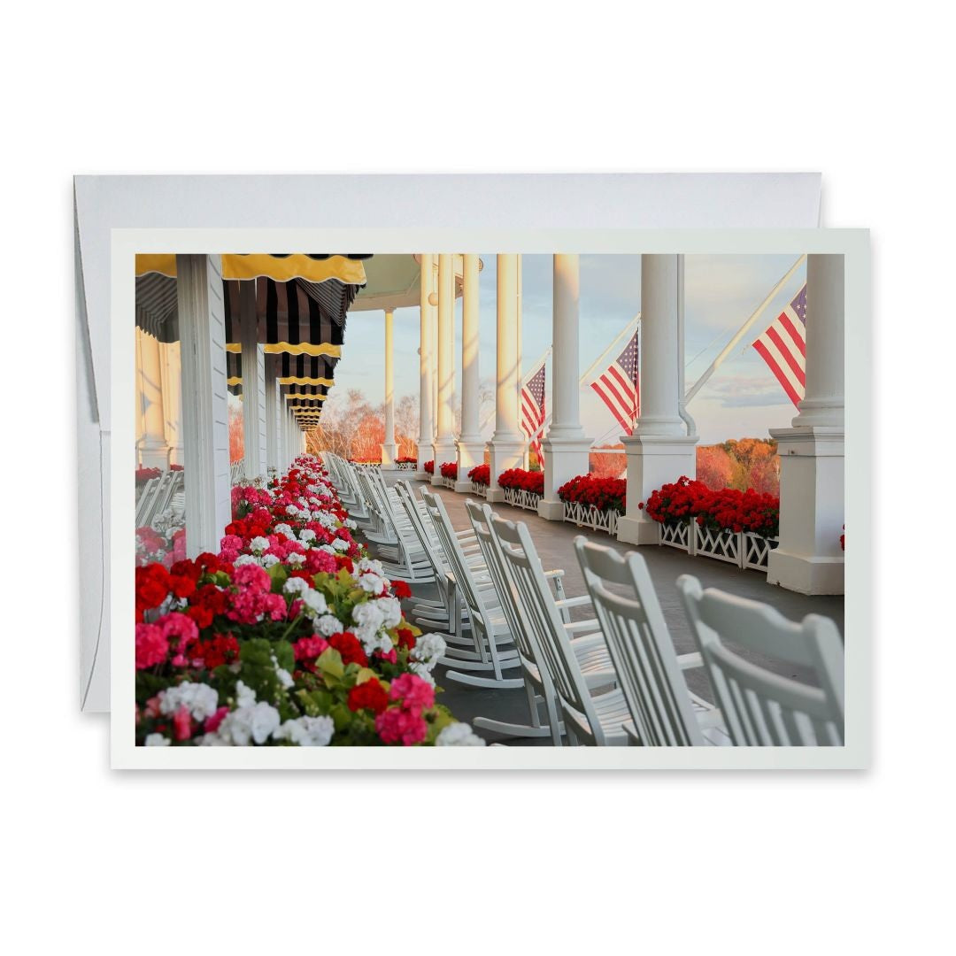 Front Porch Fall - Notecard