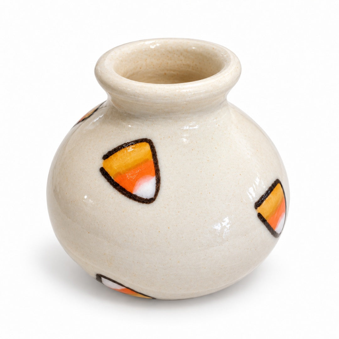 Candy Corn - Vase Small Round