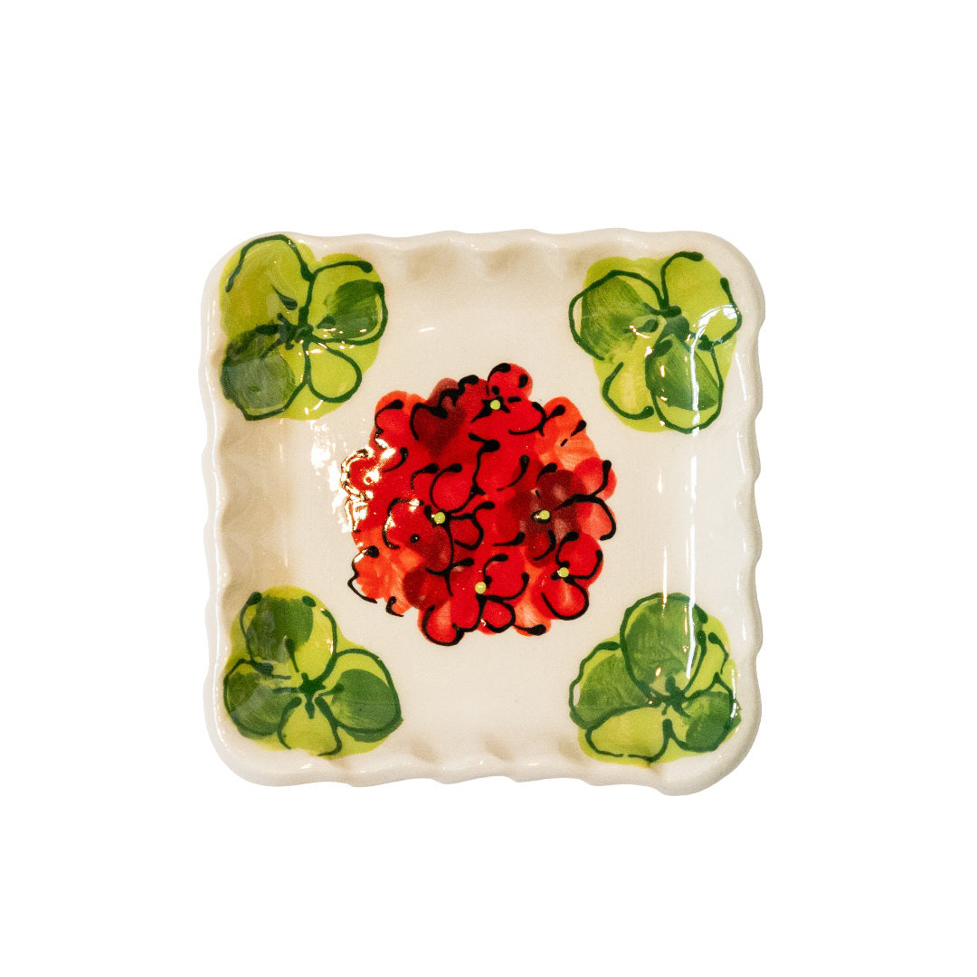 Geranium - Square Dish