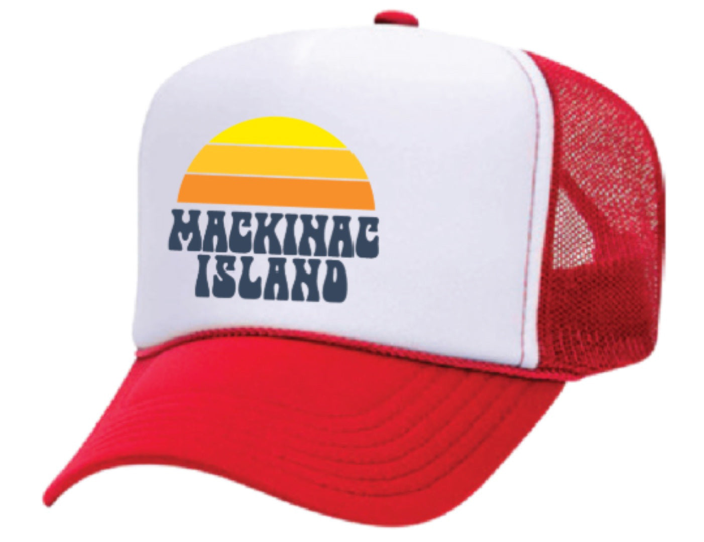 Mackinac Island Cap - Youth Sunshine Foam Trucker