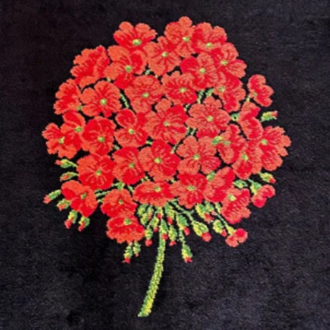 A Geranium Parlor Carpet 3ft x 3ft - Own a Rare Piece of Grand Hotel History