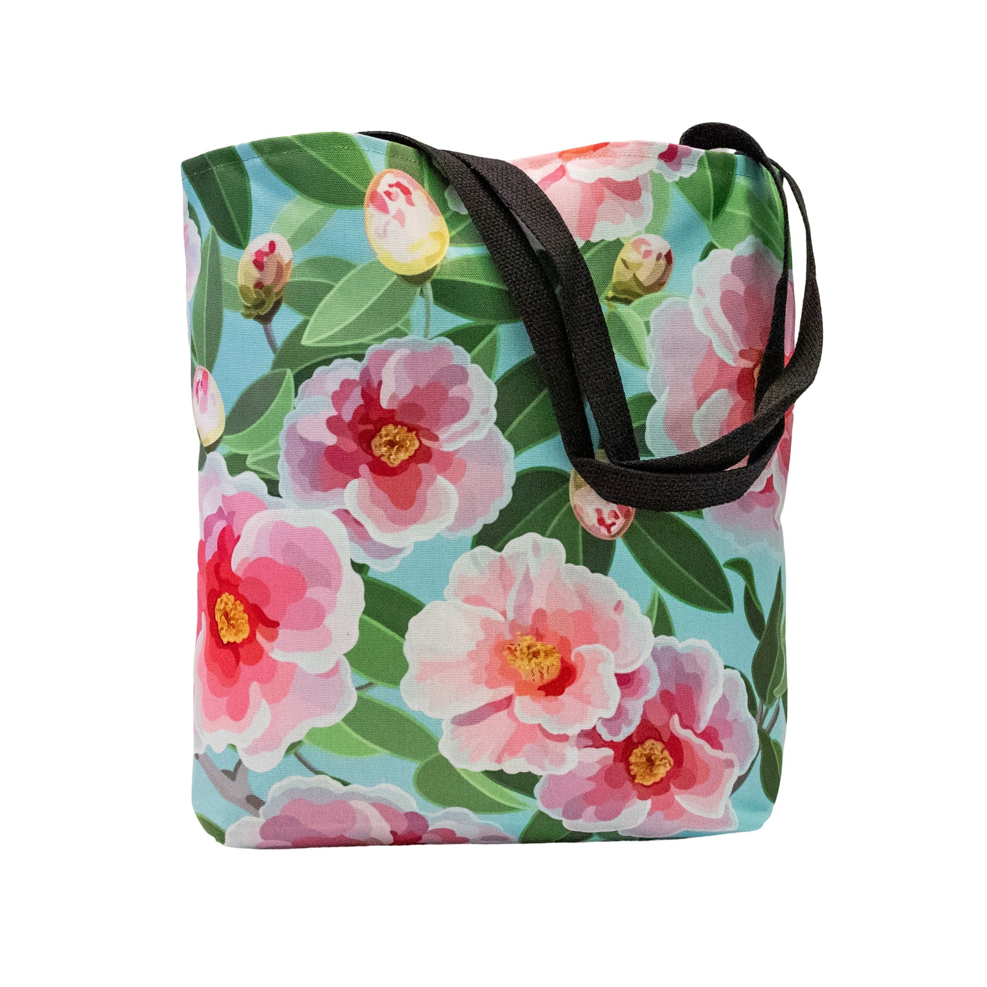 Bag - Camellia Roses on Sky Tote