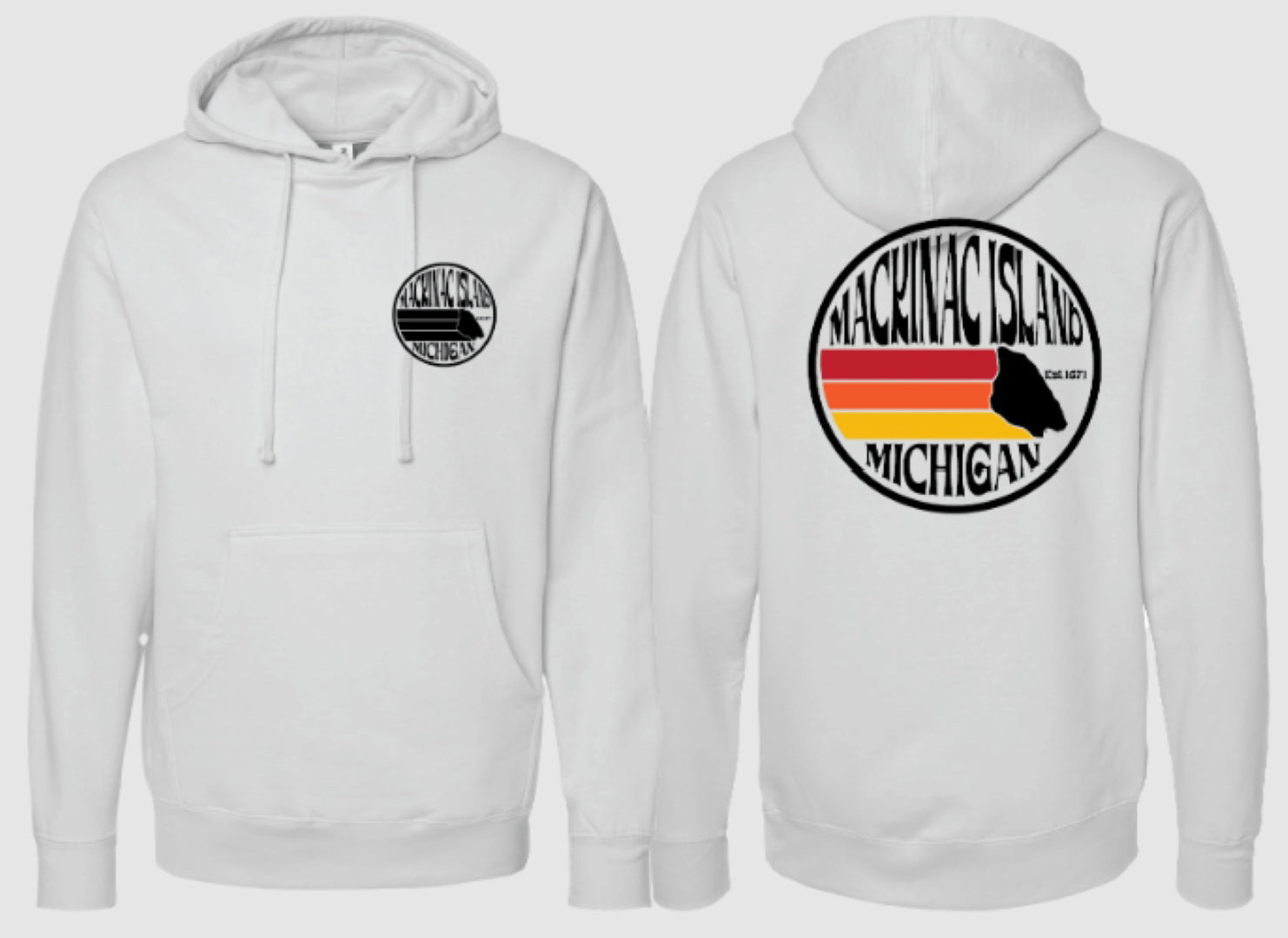 Mackinac Island Apparel - Back Art Hoodie