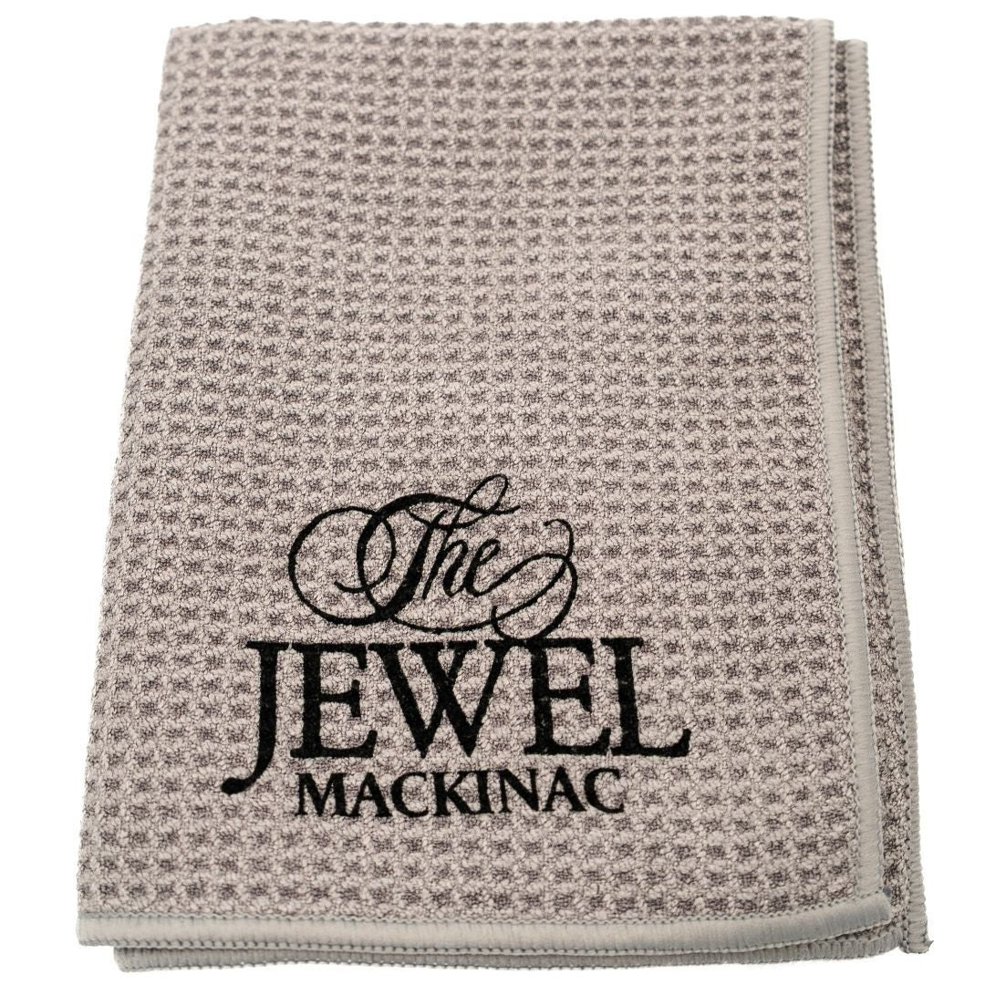 Golf Towel - Mini with Built-in Club Brush and Magnet