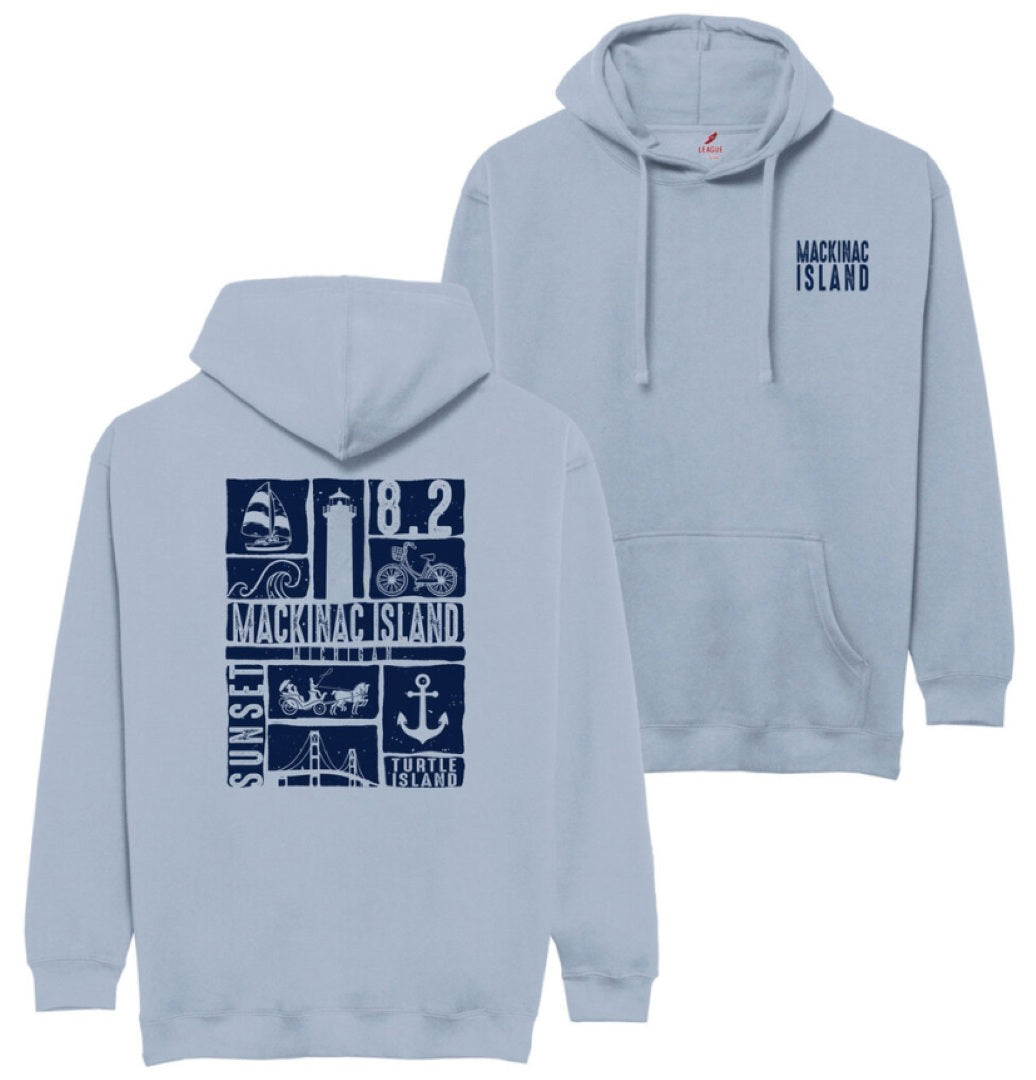 Mackinac Island Apparel - Back Art Hoodie