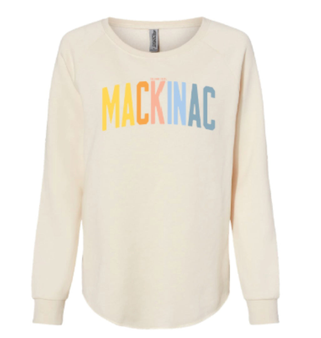Mackinac Island Apparel - Women's Wave Wash Crew