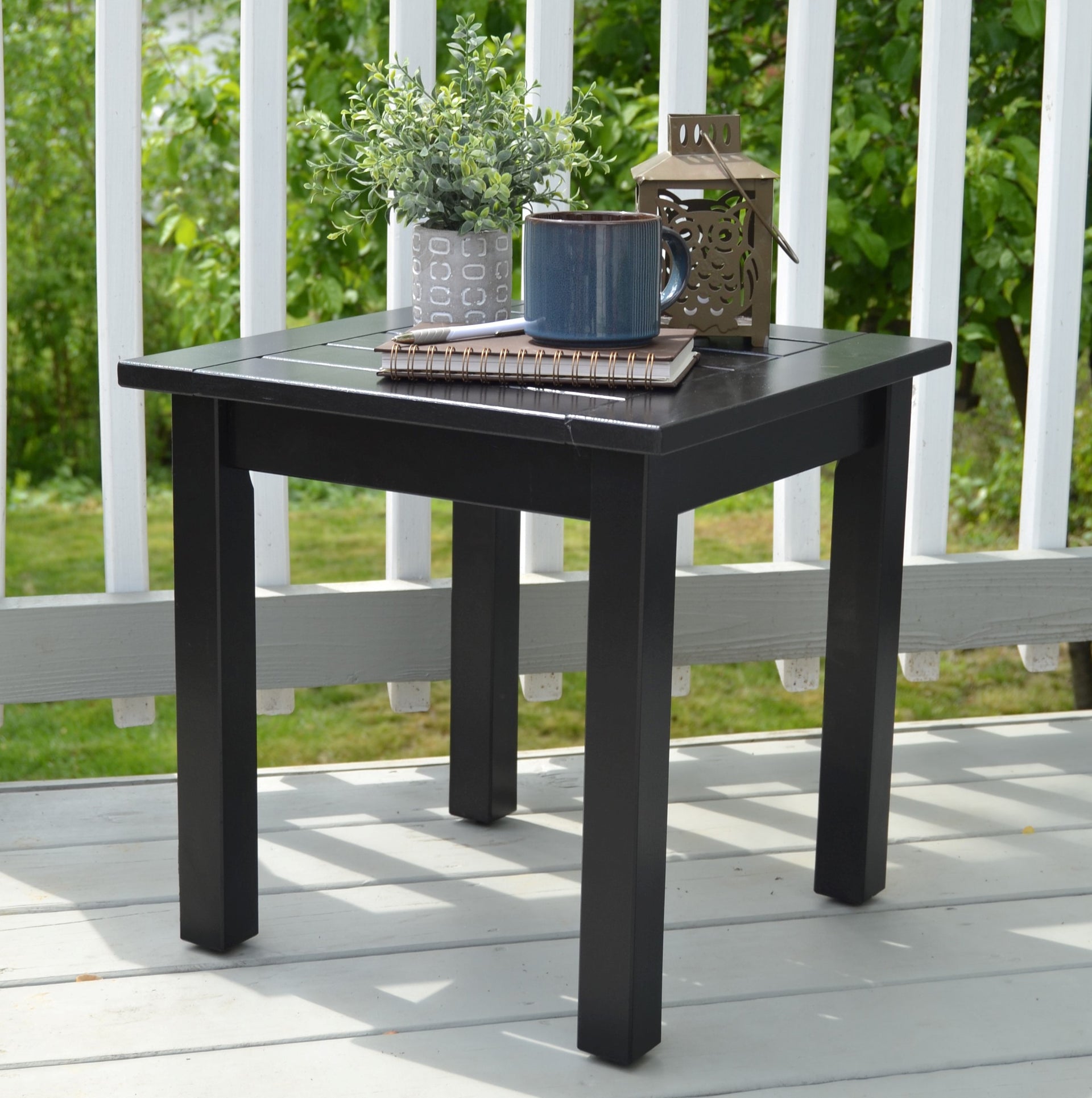 Grand Hotel Front Porch Side Table Black - Shipping in 6-8 weeks