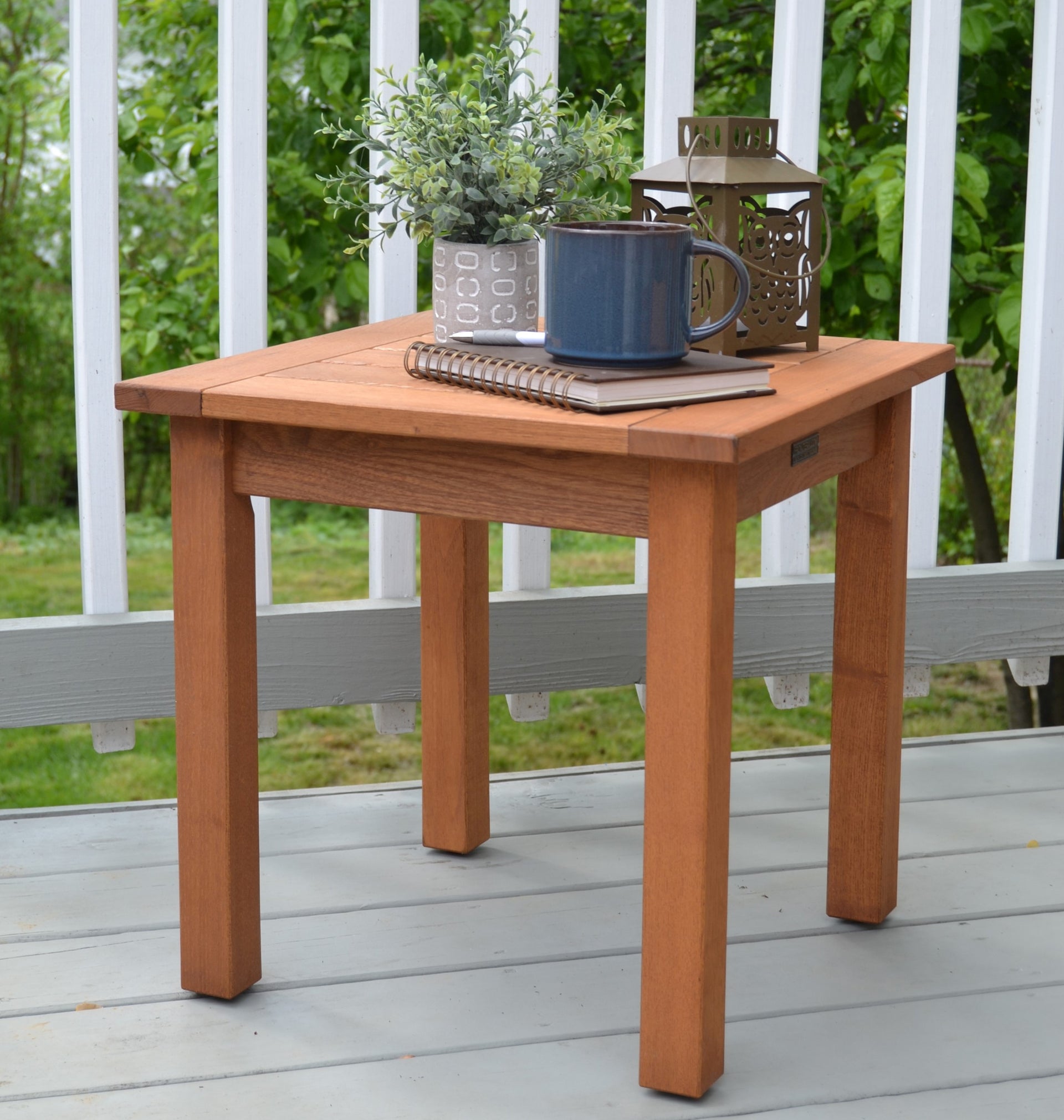 Grand Hotel Front Porch Side Table Natural - Shipping in 6-8 weeks