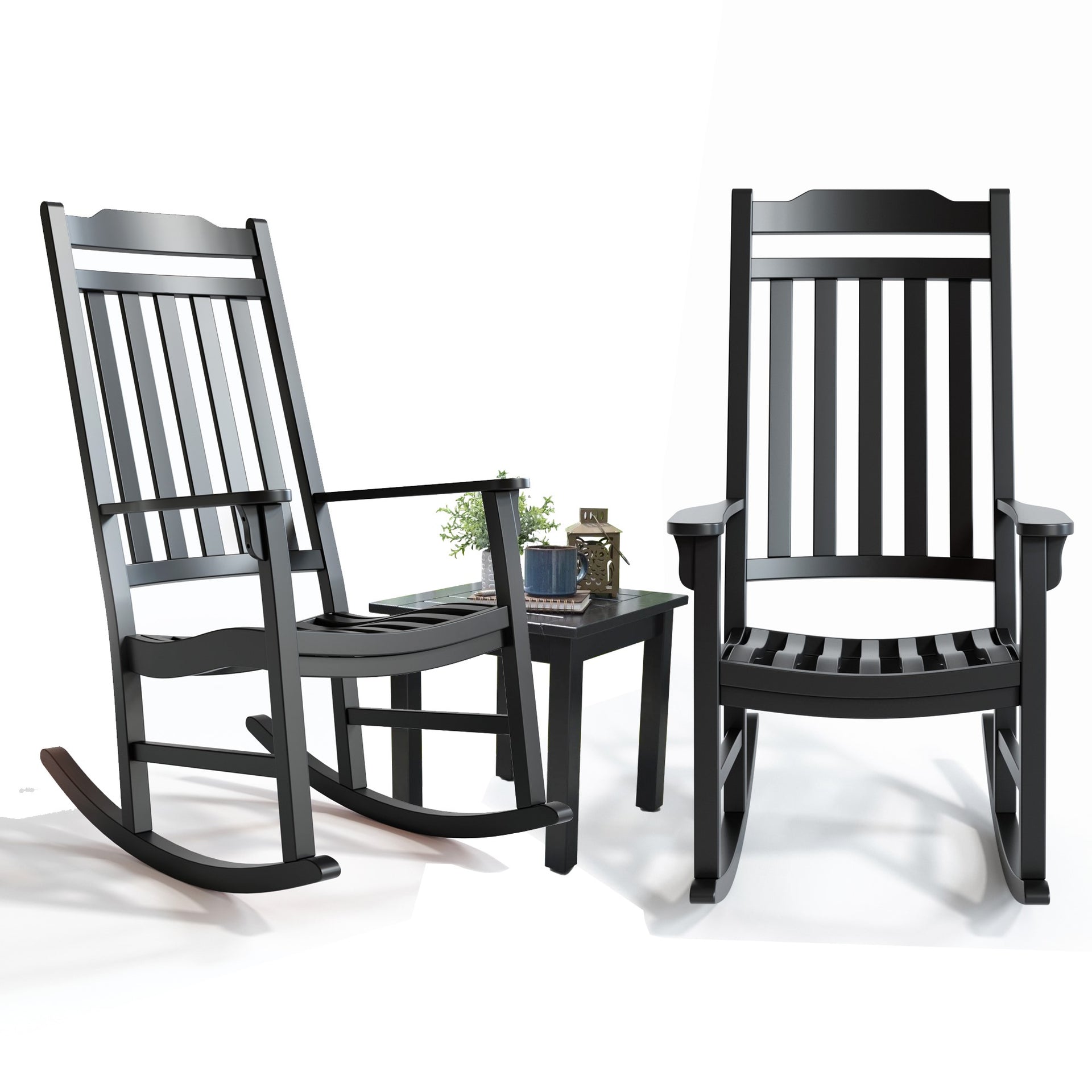 Grand Hotel Front Porch Rocker Black - Shipping in 6-8 weeks
