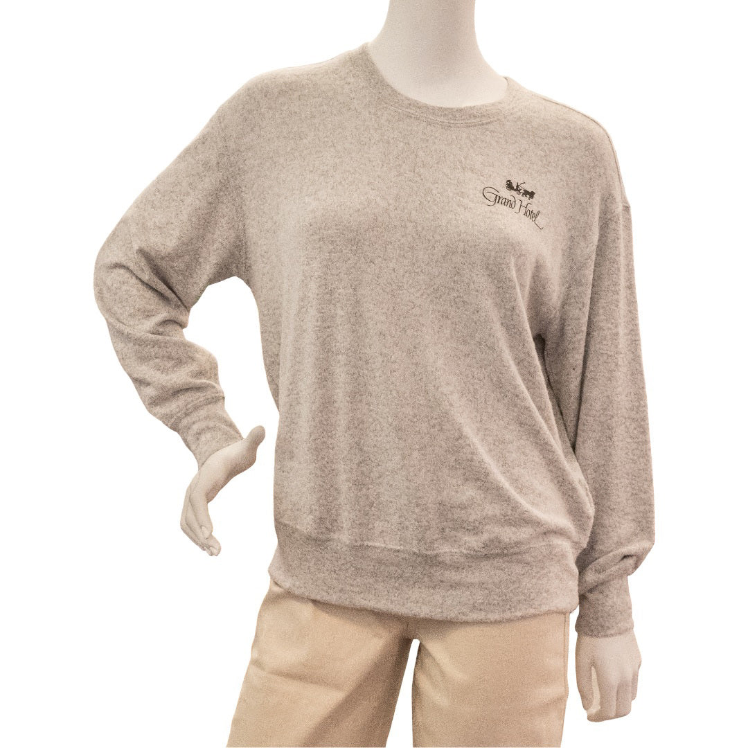 Apparel - Grand Hotel Luxe Brushed Crew Cloud Grey
