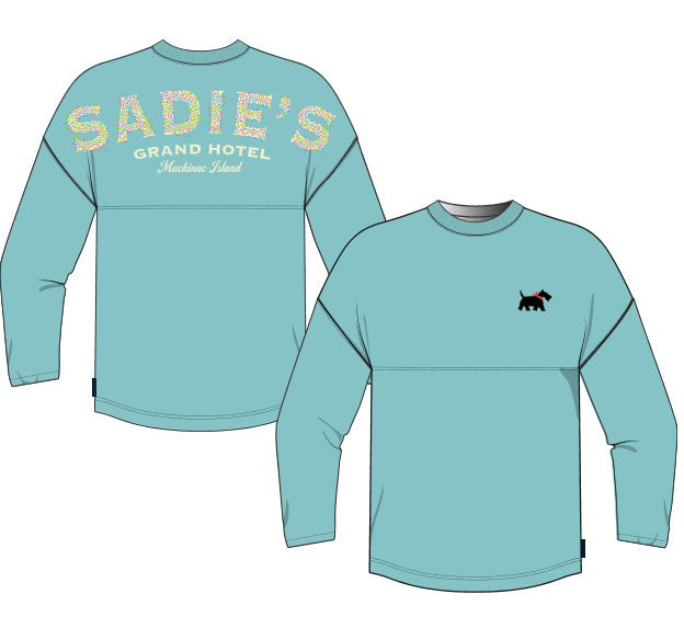 Apparel - Sadie's Sprinkles Spirit Youth Jersey Sea Spray