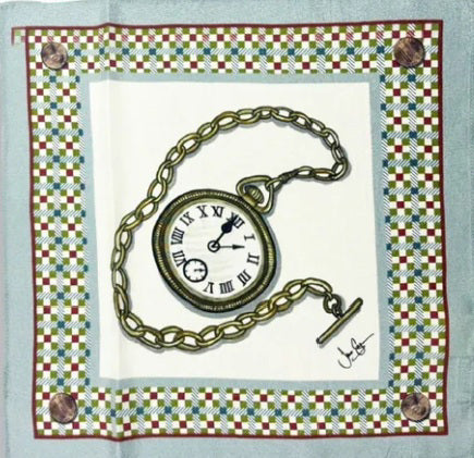 Jane Seymour Designs - Somewhere in Time Commemorative Pocket Square