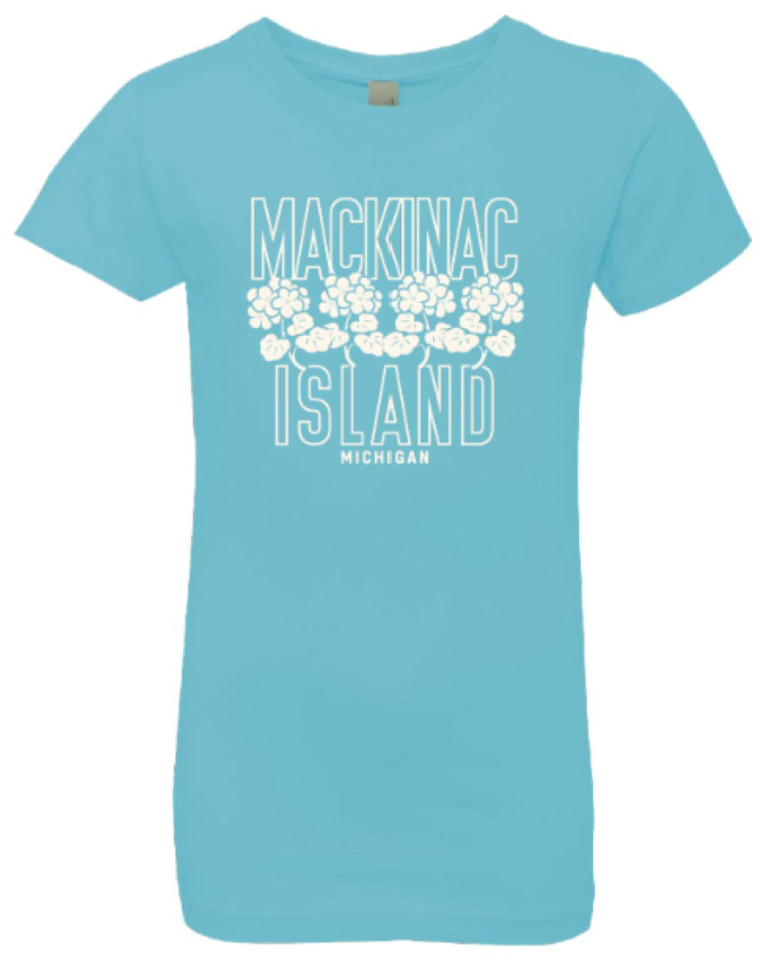 Mackinac Island Apparel - Youth Geraniums Tee