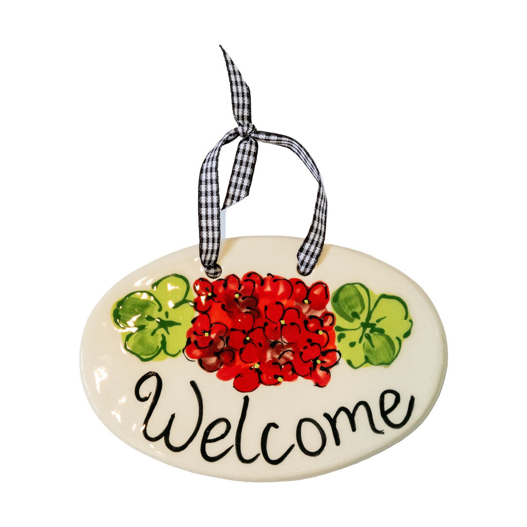 Geranium - Welcome Sign
