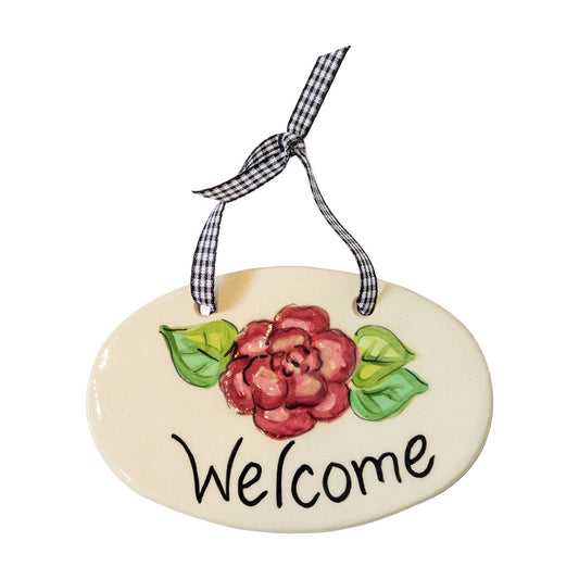 Camellia Rose - Welcome Sign