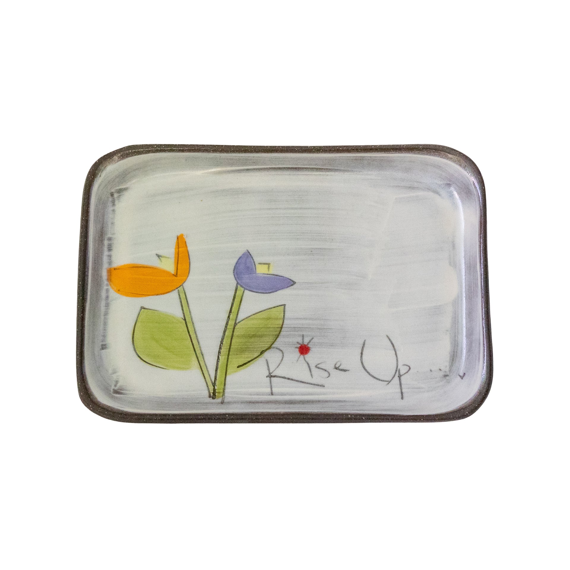 Tulips Rise Up - Rectangular Plate