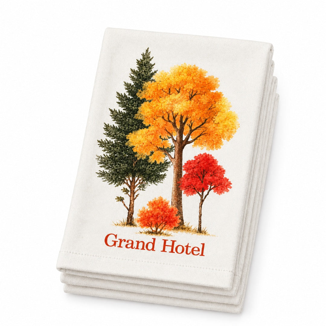 Grand Hotel Fall Forest - Set of 4 Cotton Napkins