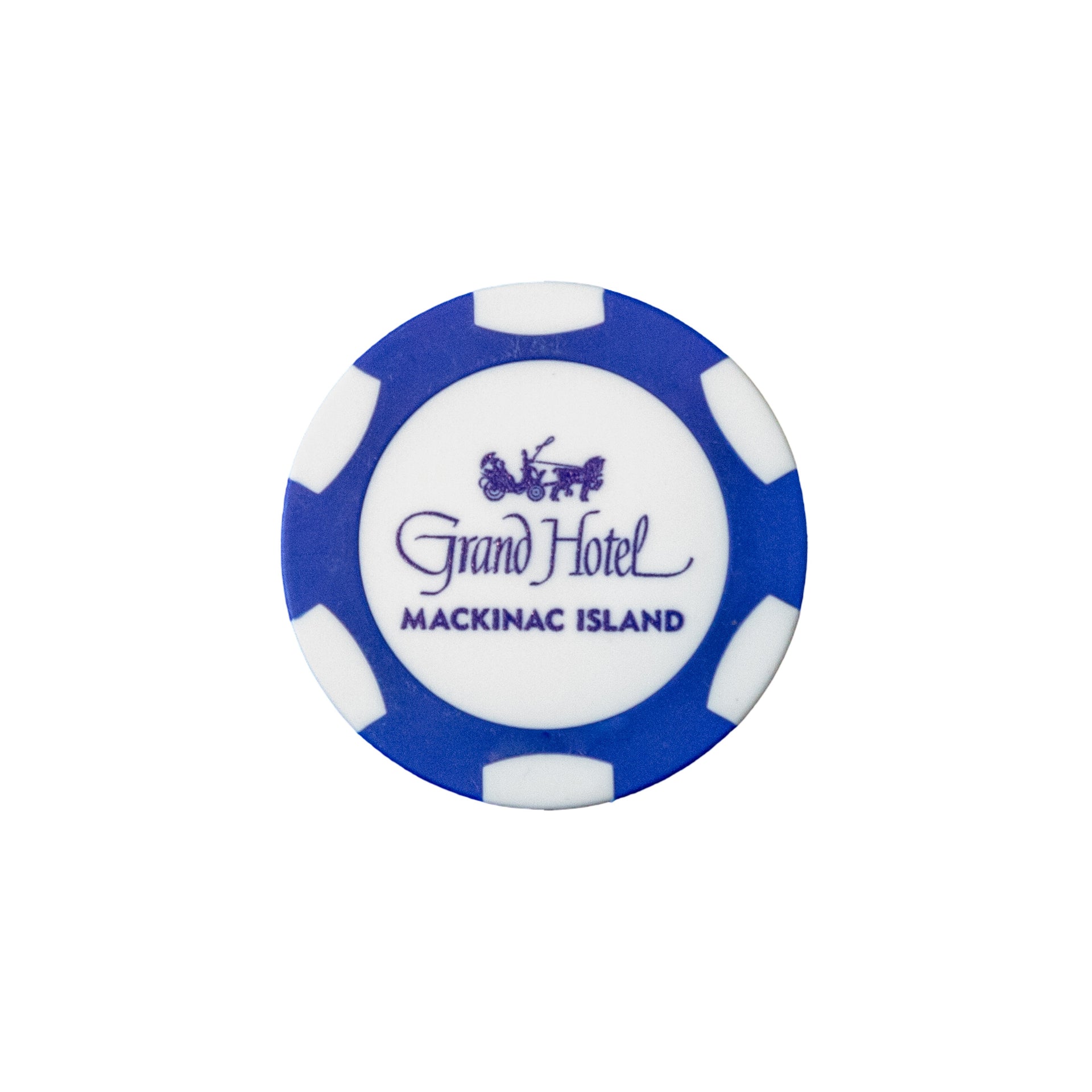 Poker Chip - Black and White